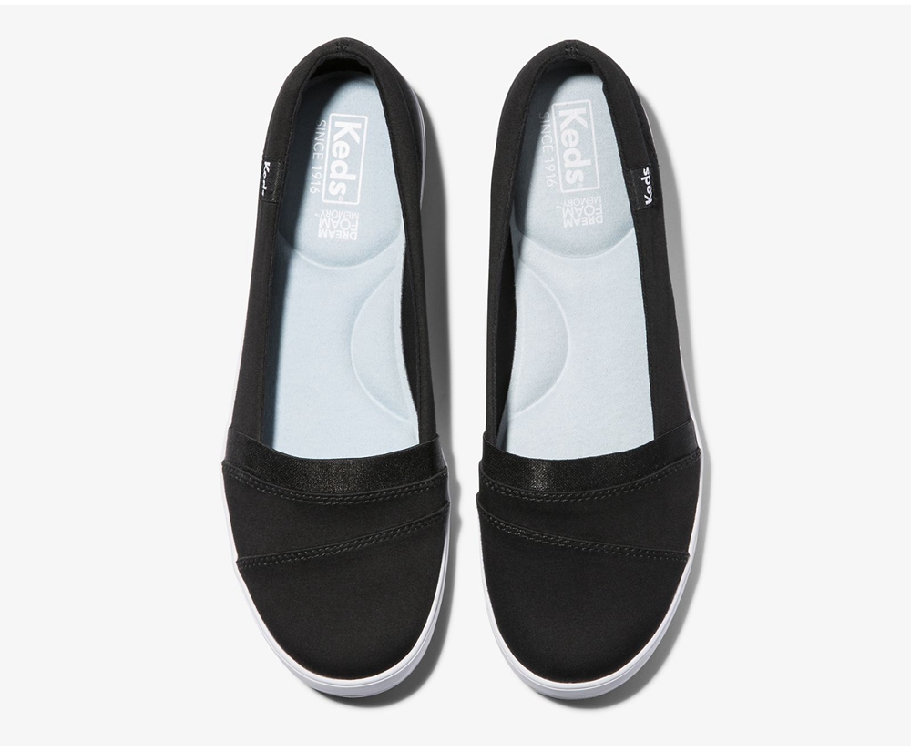 Slip Ons Keds Mujer Negras - Carmel - 069-IWUGON